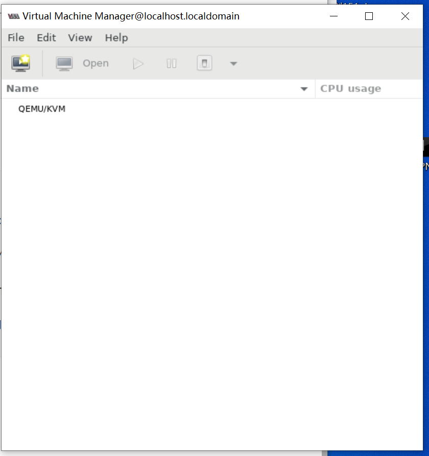 virt-manager页面